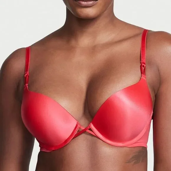 Victorias Secret Very Sexy Bombshell Add-2-Cups Push Up bra Wild Strawberry